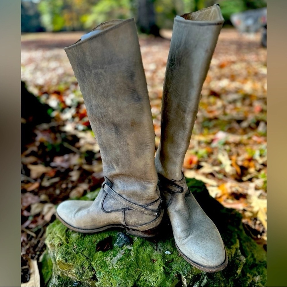 Frye Tall Riding Leather Boots Size 8.5